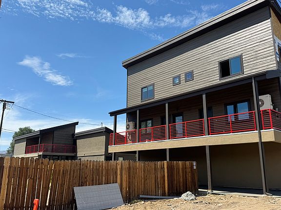 South Elevation. Townhome for rent is right side