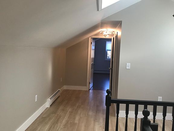 Upstairs hall with large storage