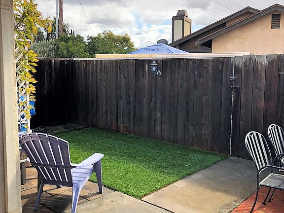Enclosed yard and patio 