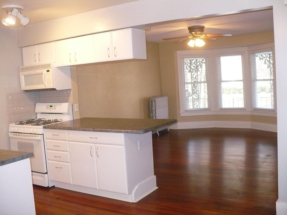 Living room and kitchen from dining room.