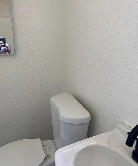 Sink and toilet
