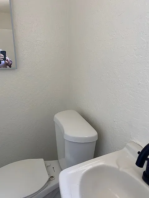 Sink and toilet