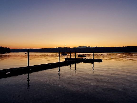 Evening view of Twanoh State Park. Only a half-mile beautiful water-view walk