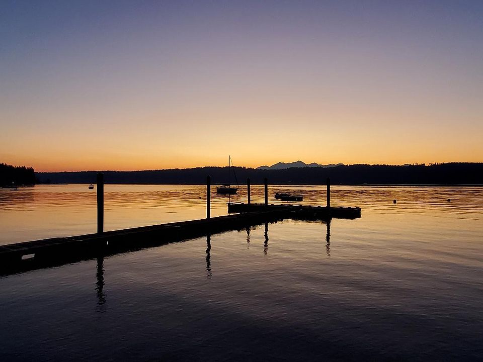 Evening view of Twanoh State Park. Only a half-mile beautiful water-view walk