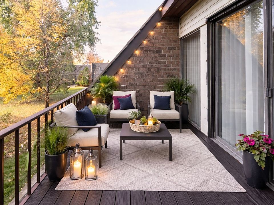 Step into the serene outdoor space at The Crossings at Neshaminy Apartments, where stylish comfort meets tranquil living. Enjoy cozy evenings surrounded by lush greenery and modern design. Schedule a tour today to see your new home!