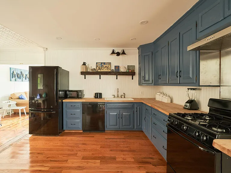 the kitchen as viewed from dining room