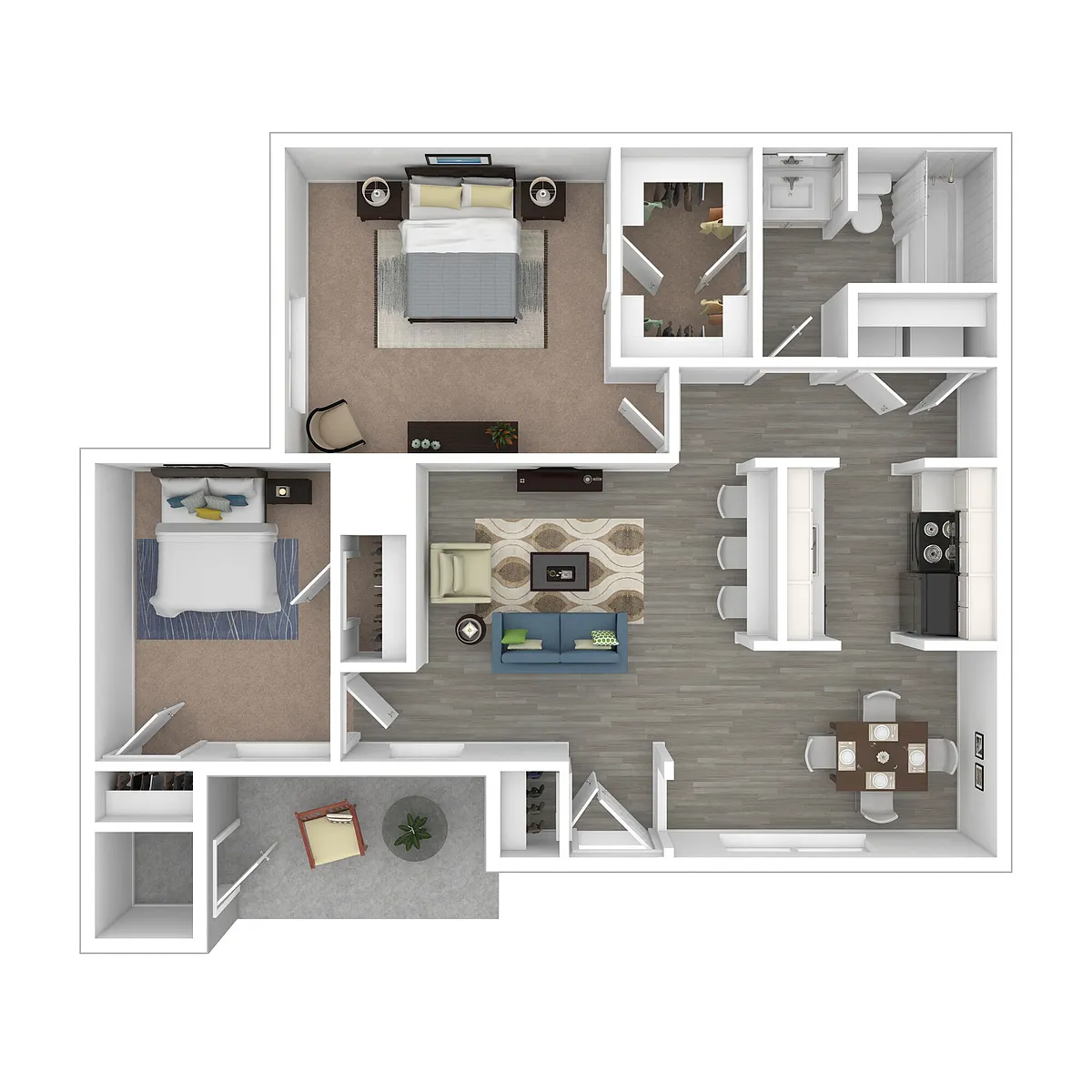 Floor plan 2x1 Upgrade
