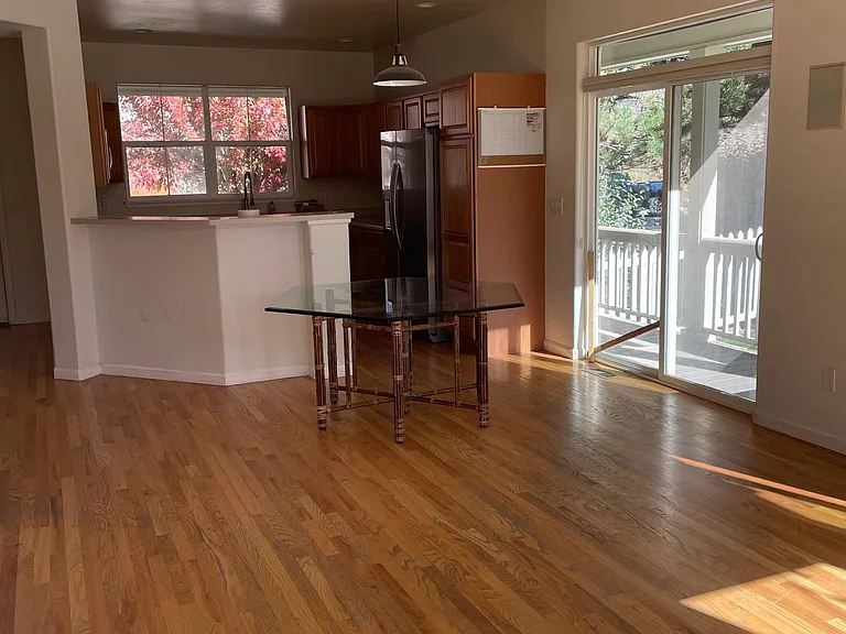 Hardwoods have been restained since photographed