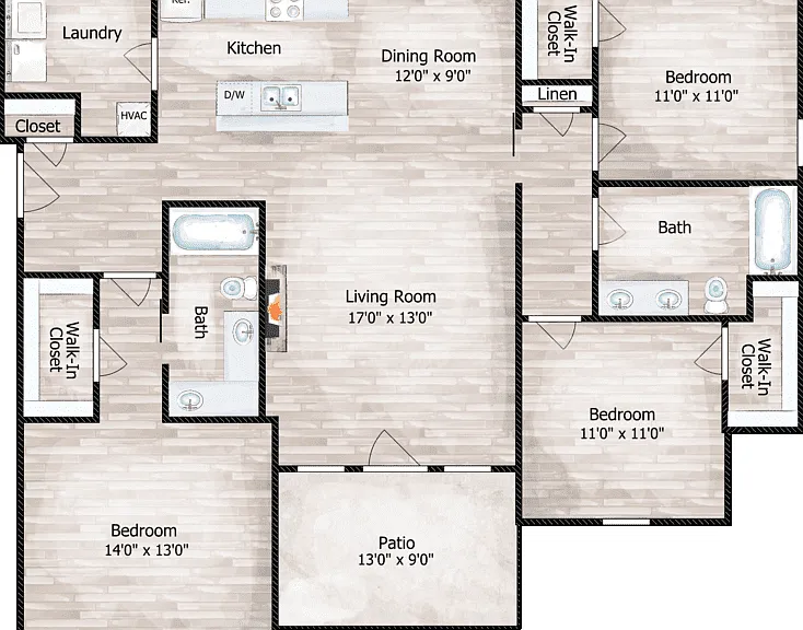 The Caperton Floorplan Diagram
