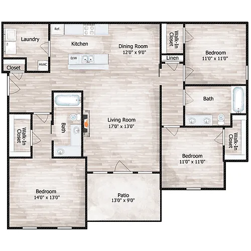 Floor plan The Caperton