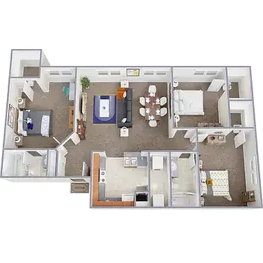 Floor plan Three Bedroom