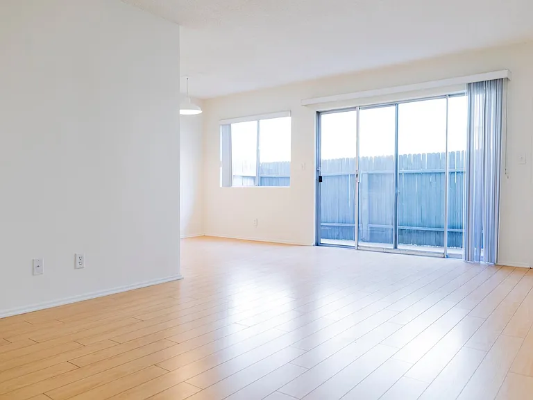 Living room and patio