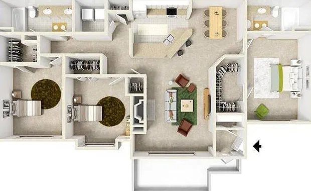 Tuscany | 3 bed 2 bath | 1440 sq ft Tuscany | 3 bed 2 bath | 1440 sq ft