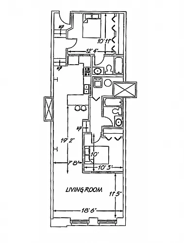 Floor plan 2 Bedroom FP D2