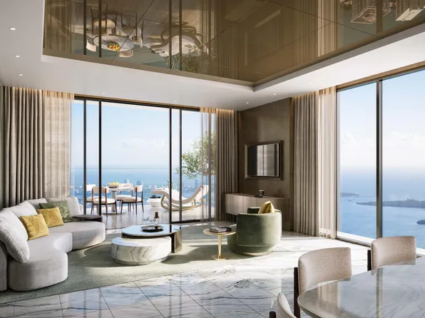 Residence F, 1BR, 28 Plan, 888 Brickell Dolce&Gabbana Residences and Hotel