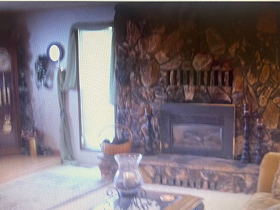Living room fireplace