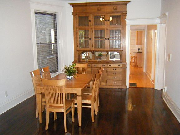 Dining Area with Built In Refinished Hutch