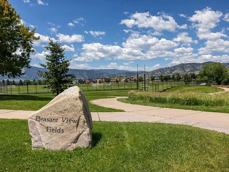 Located just steps away, Pleasant View Fields provides acres of open space for recreation, community events, and enjoying Colorado's iconic mountain backdrop.