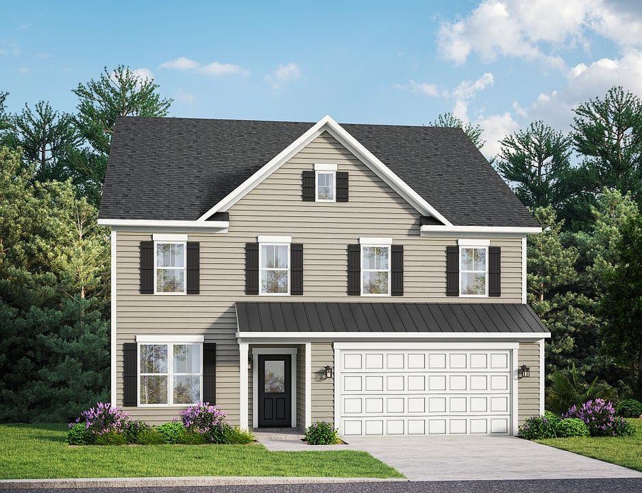Elevation 30 Shown with Opt. Metal Roof above the garage front porch