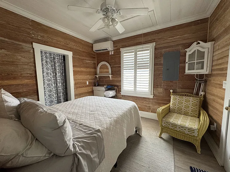 Guest bedroom with private bathroom.
