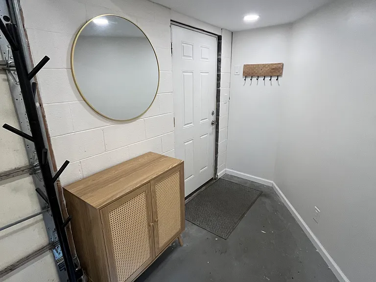 Inside front door