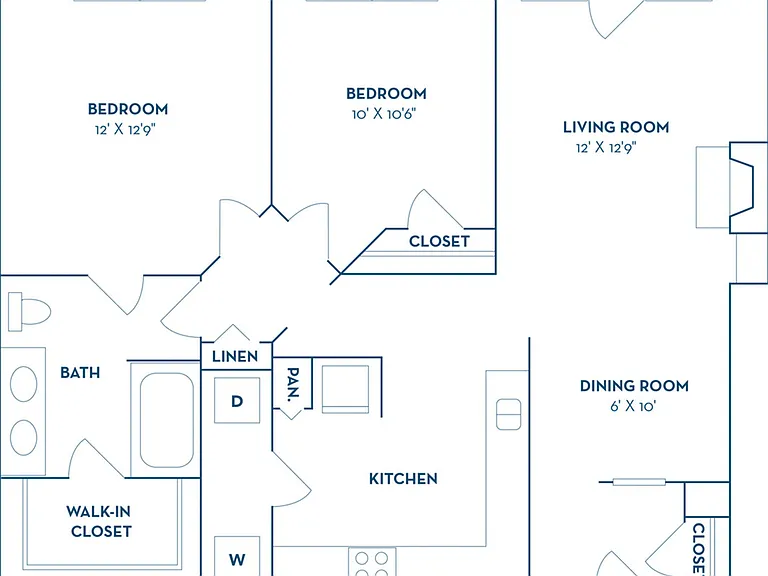 2 Bedroom | 1 Bath | 974 SF 2 Bedroom | 1 Bath | 974 SF