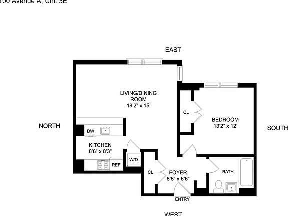 2nd image of 100 Avenue A #3E