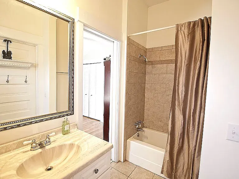 Private full bath downstairs BR