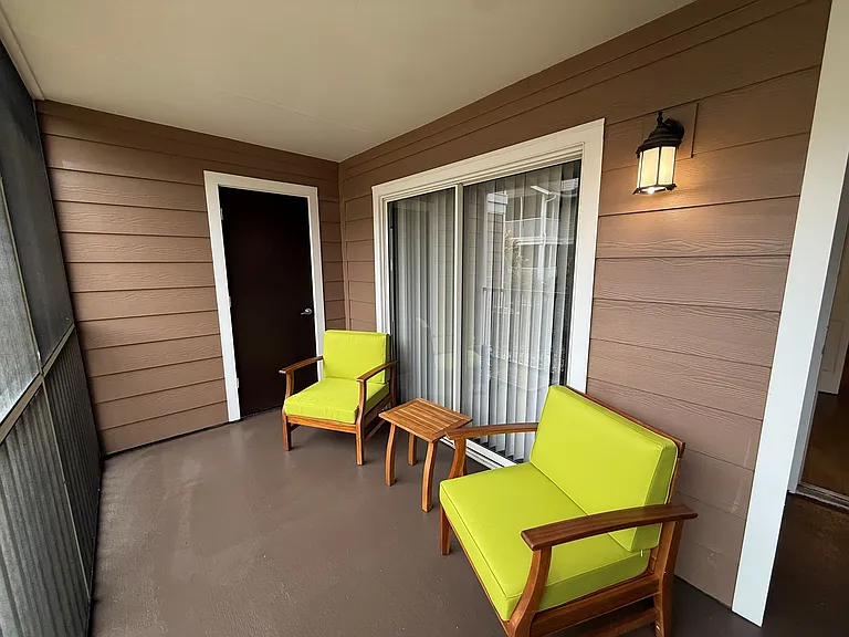Screened Patio with Storage