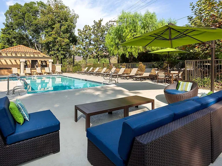 Lucera pool and sundeck with lounge seating
