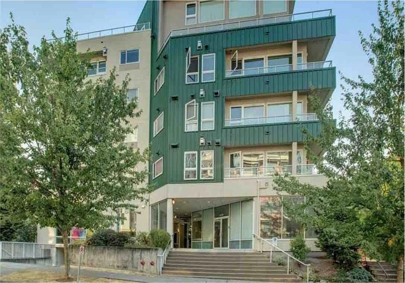 The condo building has only 16 units with an elevator.
