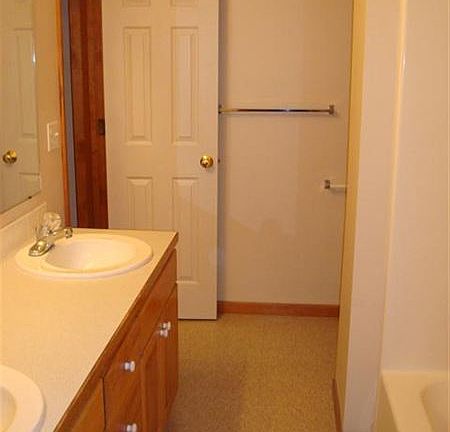 Bath with double sinks, tub & shower...