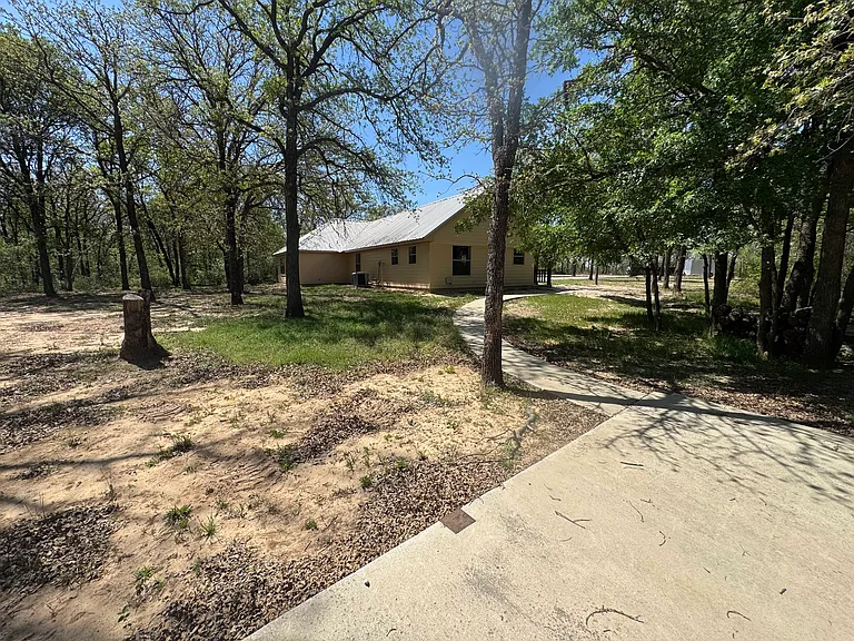 looking at the house from side parking.