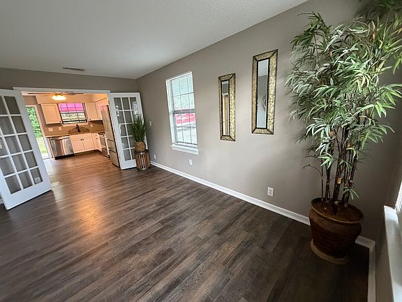 New hardwood floors though out and French Doors between Kitchen and LR
