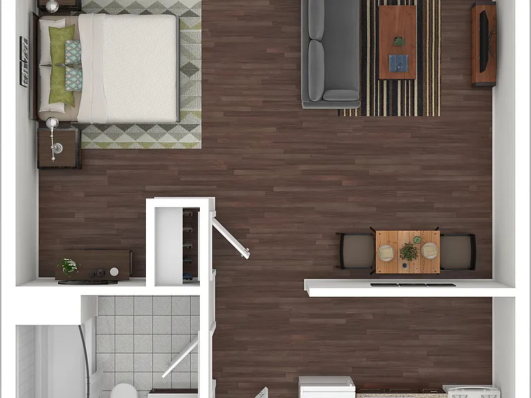 400 sq ft Studio Floorplan 400 sq ft Studio Floorplan