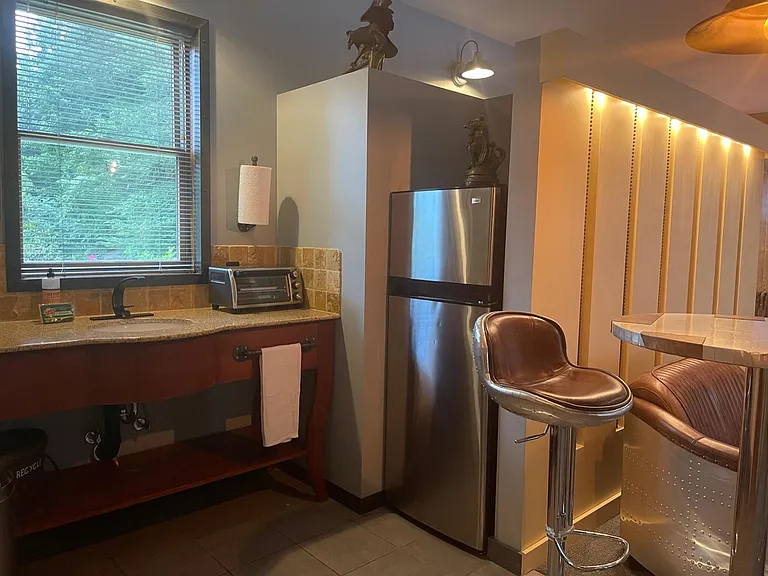 Steampunk Suite Kitchenette with Large Fridge/Freezer