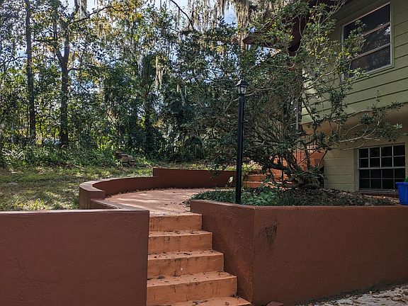 Steps from the driveway to the front door