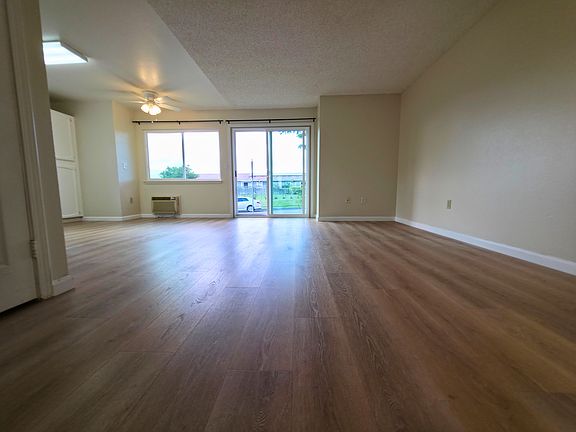 Living/Dining with coat closet at the back of this room.