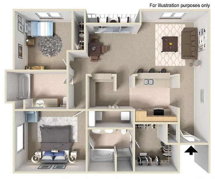 Floor plan 2x2 ER