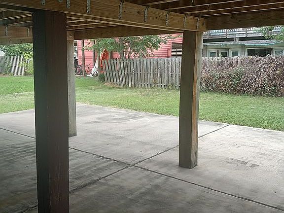 Lots of concrete for storage