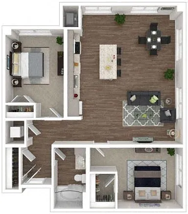 Floor plan Two Bedroom