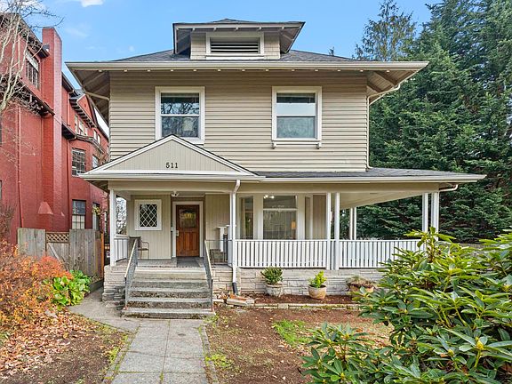 Apartment is in a vintage home. One of four units.