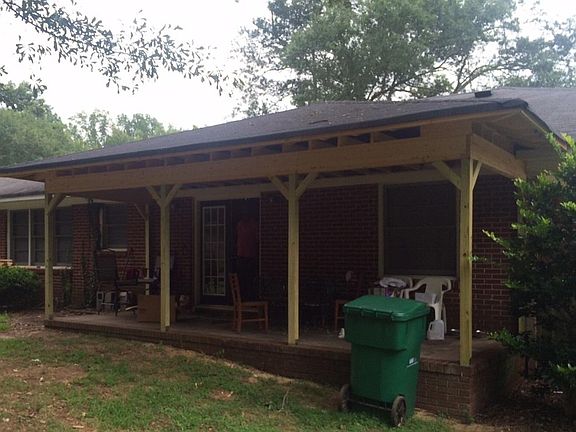 in 2015, we had a porch built off french doors in kitchen...