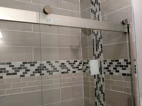Tiled shower