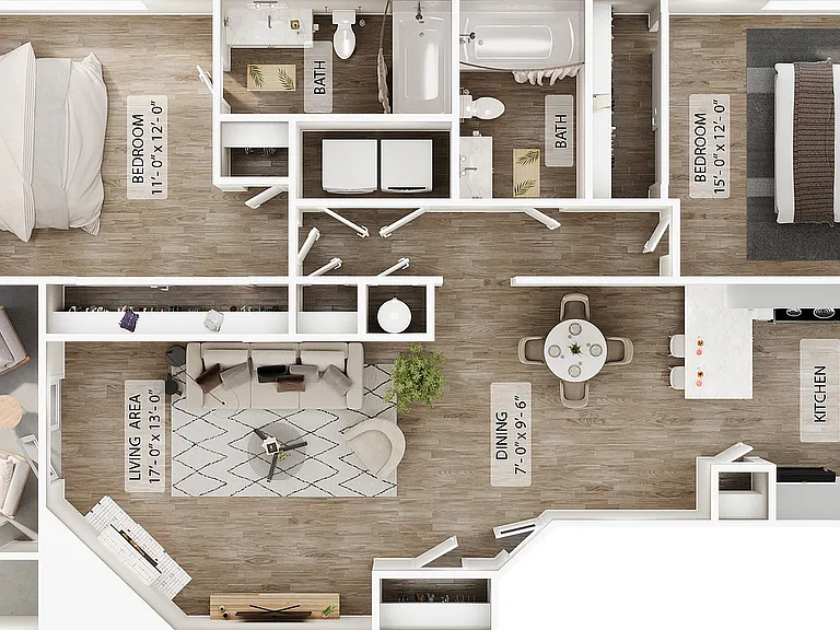 2BR/2BA - C 2BR/2BA - C