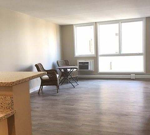 Great natural light with full wall of windows
