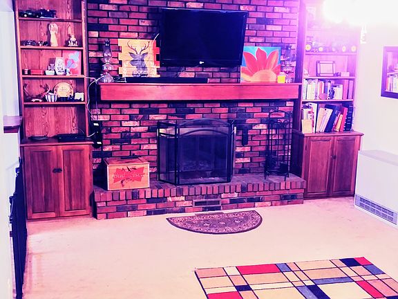 Living room fireplace