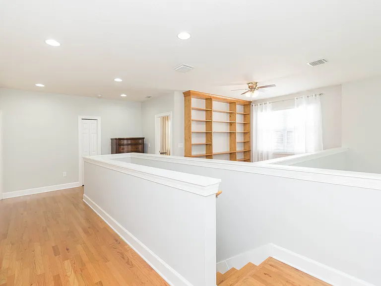 Upstairs with upgraded can lighting