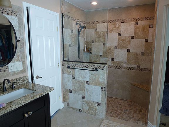 Master bath walk-in shower