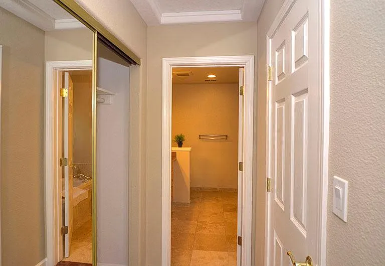Master Bedroom: Ample closet space, plus a walk-in closet on the right